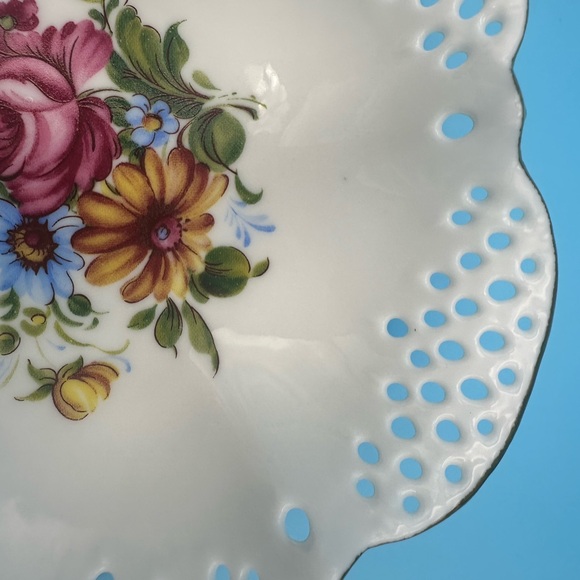 Reutter Porzellan Germany Lattice Bowl Vintage, Small for Trinkets, Jewelry - Picture 3 of 6